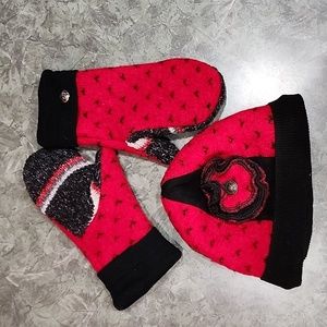 🌲Handmade Hat & Mittens Set